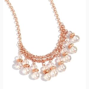 Paparazzi Copper Necklace with Clear Accents Deep Space Diva Copper Glassy Jewel